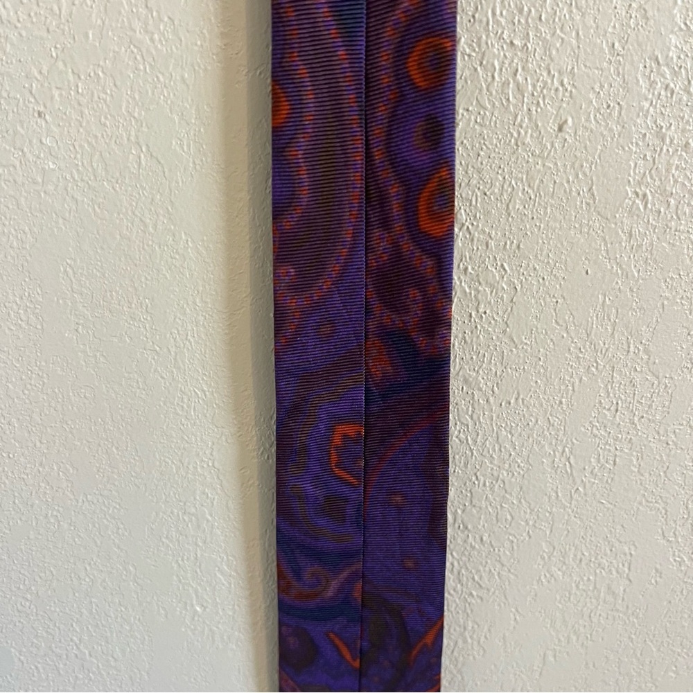Etro Silk Neck Tie Multicolor Paisley Print - Picture 8 of 12